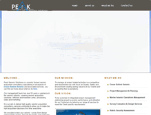 Tablet Screenshot of peakseismic.com